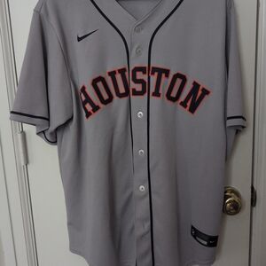 Gray Houston Button-Up Jersey
